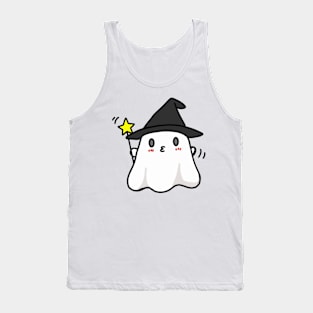 Cute Ghost Witch Halloween Tank Top